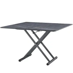 Стол-трансформер Twist, 60-120х110 см, черный