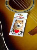 Стикер - Сиба-ину - я люблю свою собаку