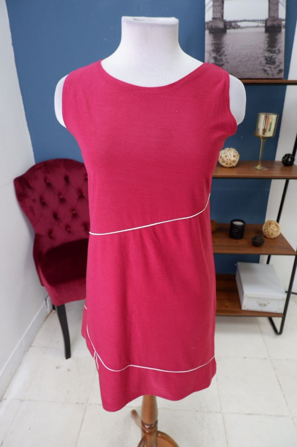 Платье бордо 46 размер