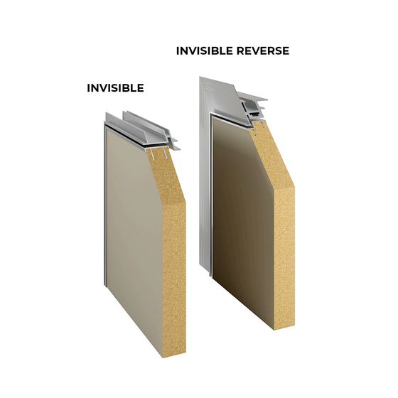 Дверное полотно с коробкой Invisible и Invisible Reverse