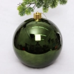 Новогодний шар 30 см «Глянец», изумруд