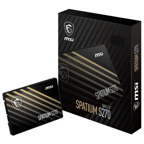 Жесткий диск SSD M.2 240Gb MSI SPATIUM S270, 500/400MBs, 80000 IOPS, 3D TLC, SATA-III (S78-440N070-P83)