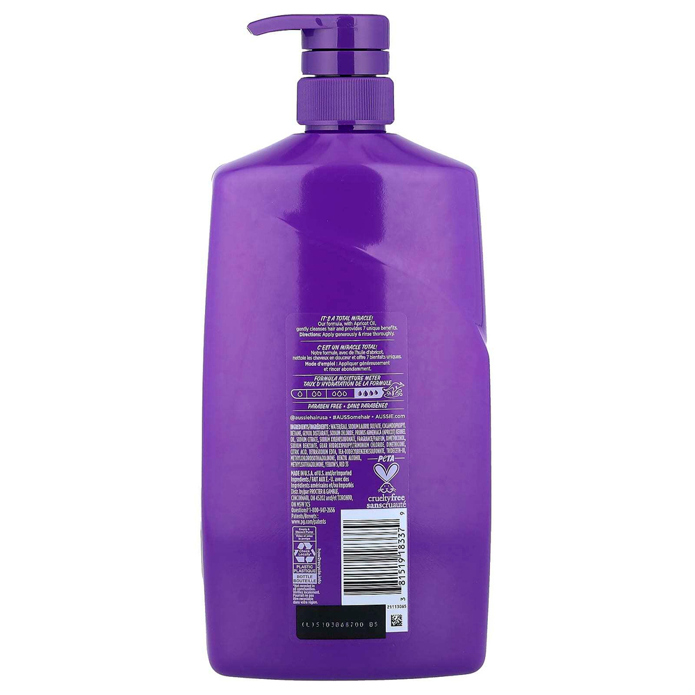 Aussie, Total Miracle, шампунь с абрикосовым маслом, для всех типов волос, 778 мл (26,2 жидк. унции)