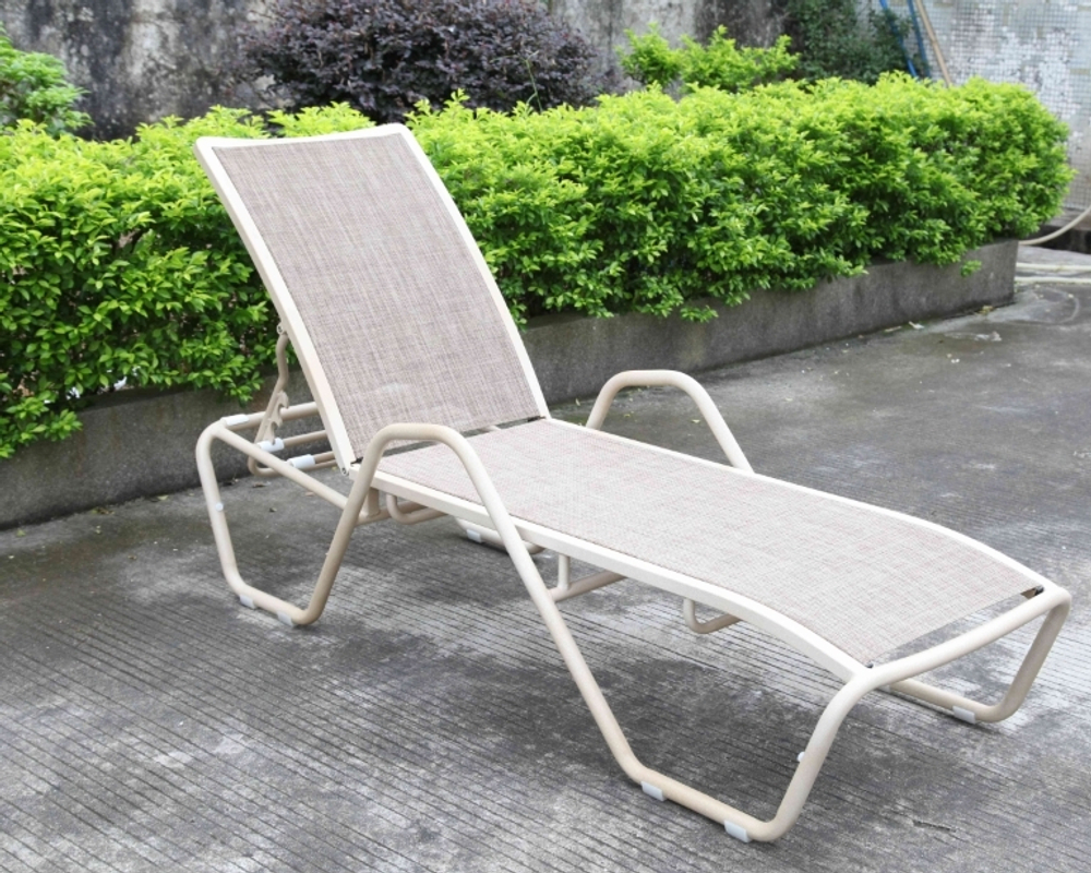 Шезлонг-лежак металлический Tagliamento Lotos Sunbed, антрацит