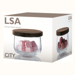 Чаша с деревянной крышкой city, ?13 см