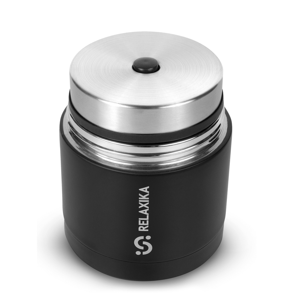 Термос для еды Relaxika 301 (0,5 литра), черный