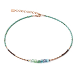 Колье Coeur de Lion Shades Of Green-Petrol 5027/10-0537 цвет зеленый