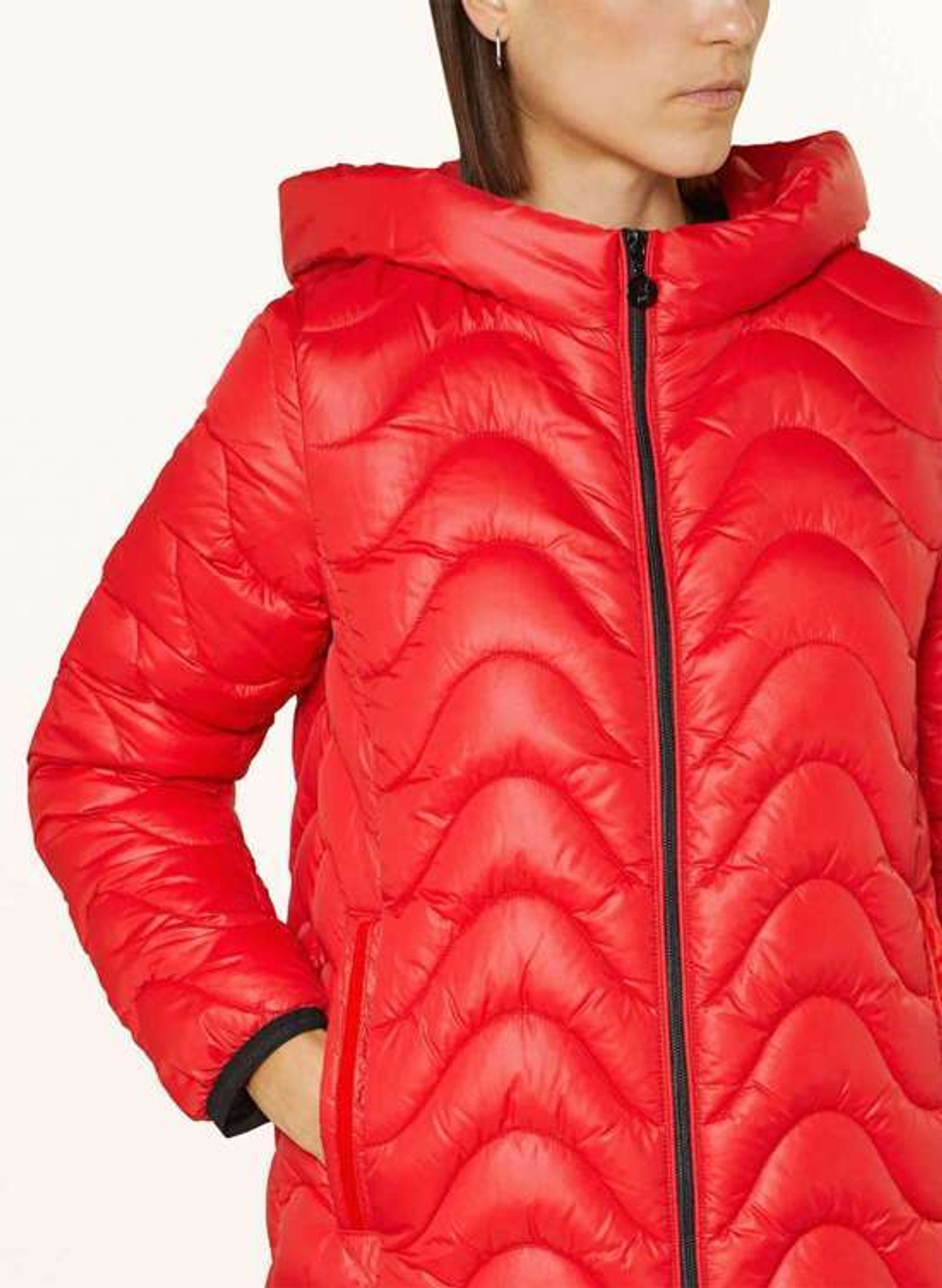 Пальто Frieda Freddies 3733 красный волна прострочки