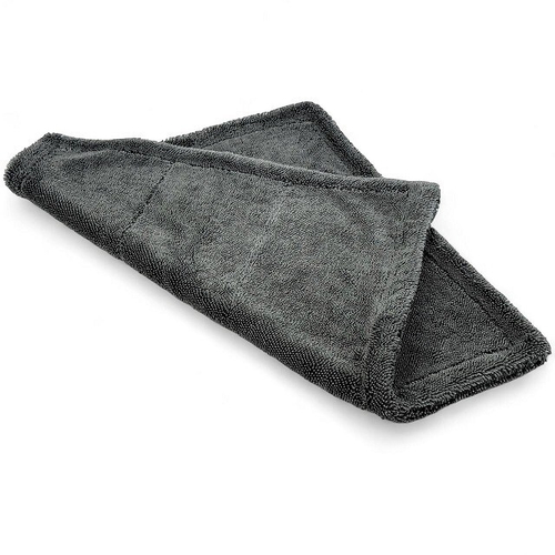 (Авоськавто) Салфетка 40*40 см микрофибра 1400гр ПОЛОТЕНЦЕ  для сушки авто, цвет СЕРЫЙ (MF-004)