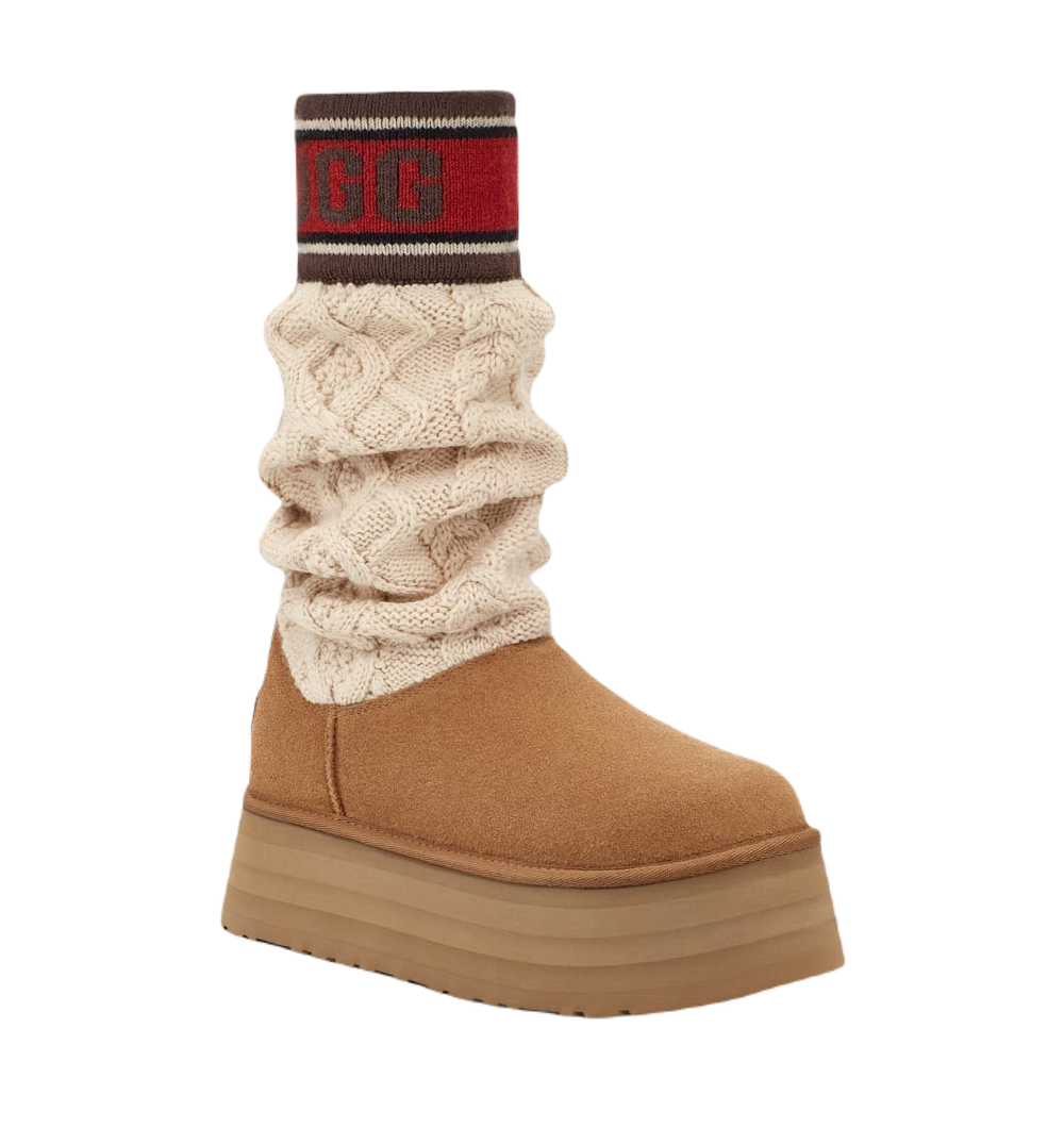 CLASSIC SWEATER LETTER CHESTNUT