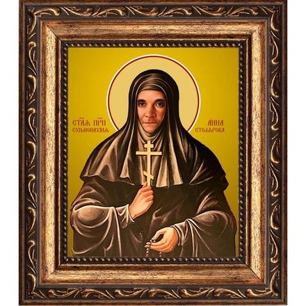 Анна Столярова преподобная схимонахиня. Икона на холсте.