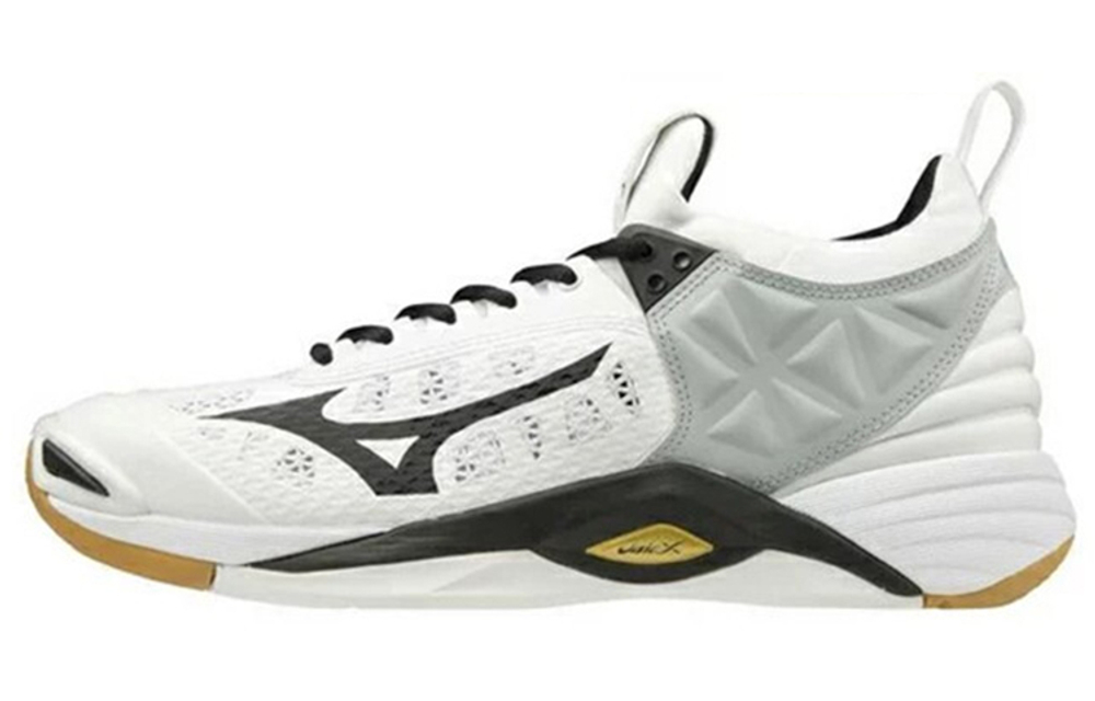 Mizuno Wave M0mentum 2 Textile, Synthetic Leather Comfortable Slip Resistant, Abrasion Resistant, Breathable Low top