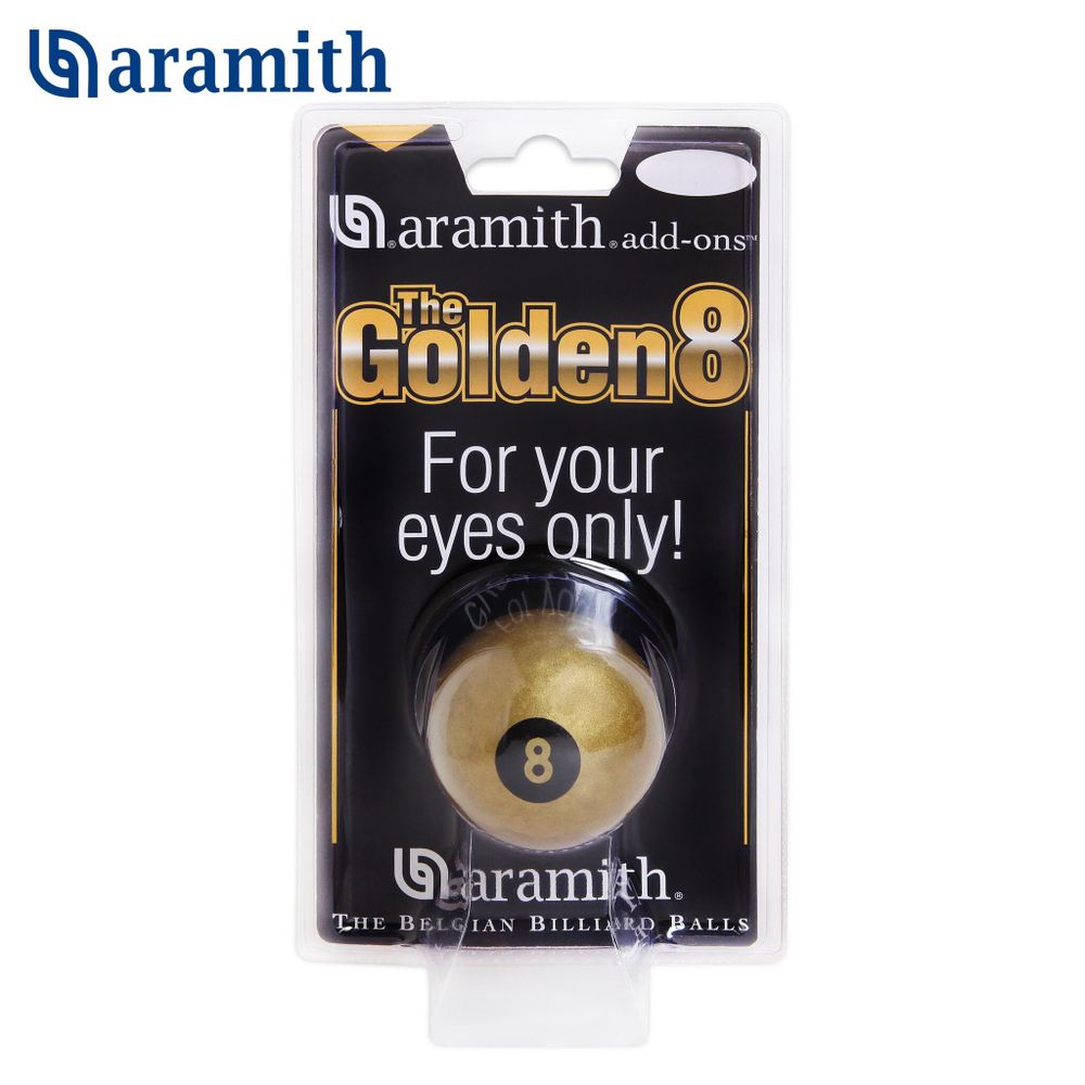 Шар Aramith Golden №8 Pool ø57,2мм блистер