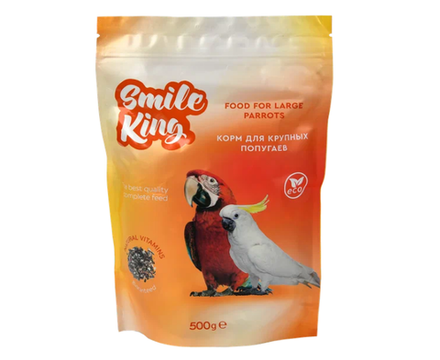 Smile King корм для крупных попугаев, 500г (М)