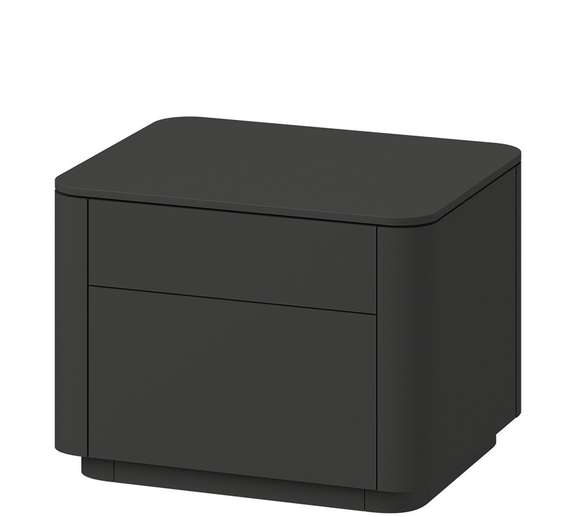 Тумба прикроватная Tammi 2 ящика ширина 50 см (черный)