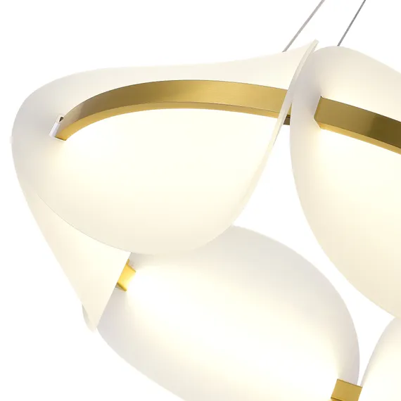 SL1304.203.45 Люстра подвесная ST-Luce Золотистый/Белый LED 1*45W 3000K ЭТУАЛЬ