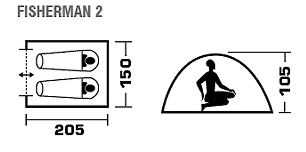 Палатка Jungle Camp Fisherman 2 [70851] камуфляж