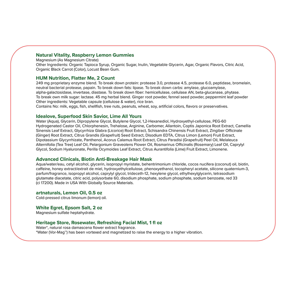 iHerb Exclusive, забота о себе, праздничная коллекция, набор из 8 продуктов