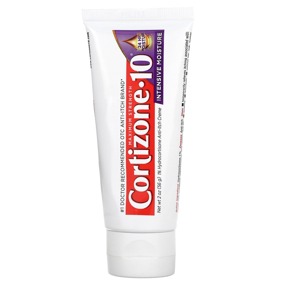 Cortizone 10, Maximum Strength, интенсивный увлажняющий крем, 56 г (2 унции)