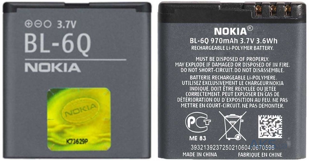 Батарея Nokia BL-6Q