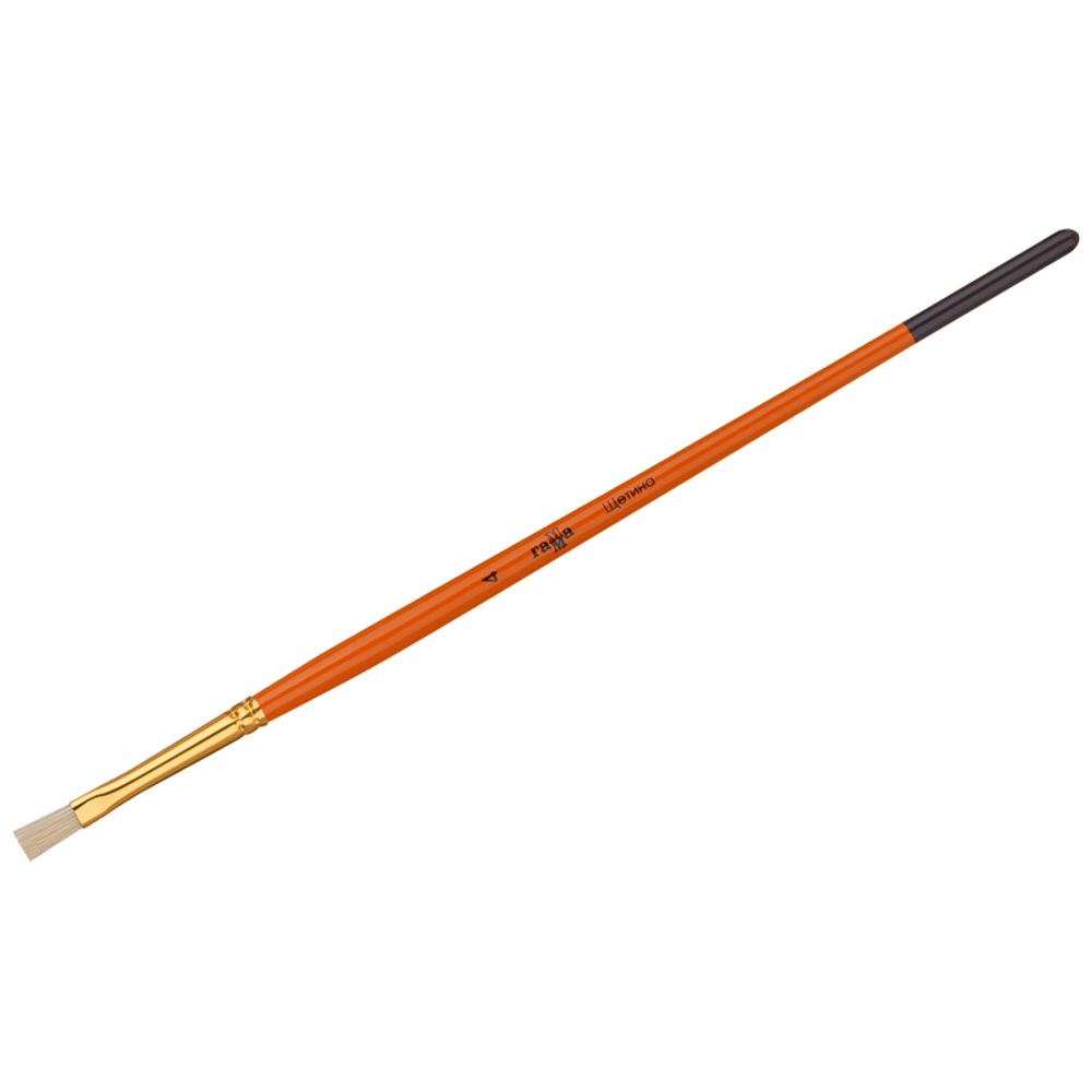 Кисть щетина Гамма, плоская №04