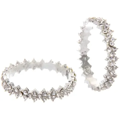 Набор колец для салфеток 2шт «`Лунное сияние», цвет серебро