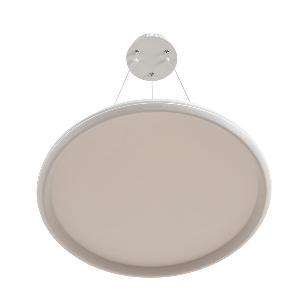 8380/45L LEDIO LN белый, металл/акрил Умная люстра подвесная с ПДУ и голосовым управлением LED 45W 3000-6500К 220V ALIS SMART