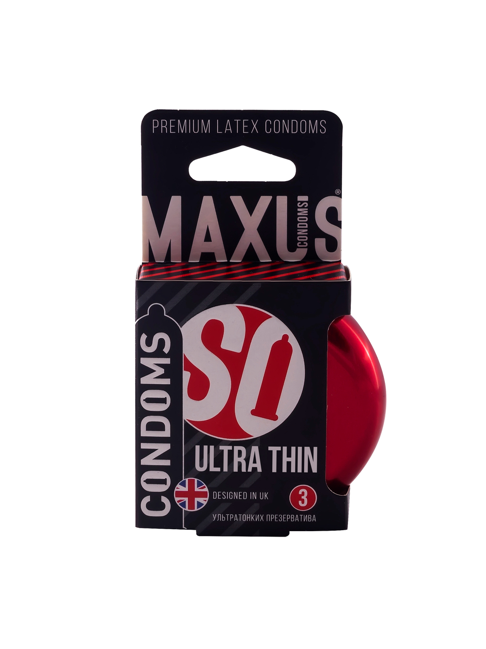 Презервативы MAXUS Ultra Thin №3 с железным кейсом, ультратонкие X-Edition, 3 шт