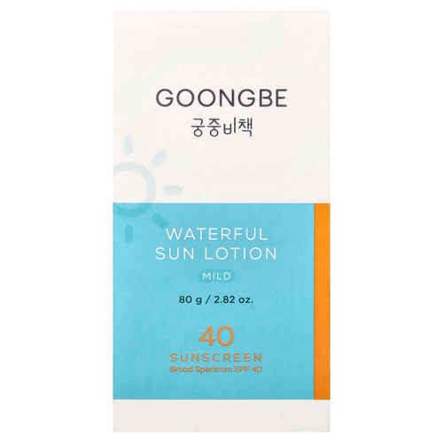 Goongbe, водный солнцезащитный лосьон, мягкий, SPF 40, 80 г (2,82 унции)