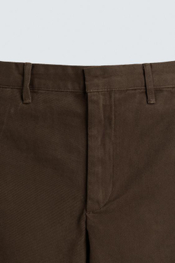 ZARA БРЮКИ BALLOON FIT, КОРИЧНЕВЫЙ