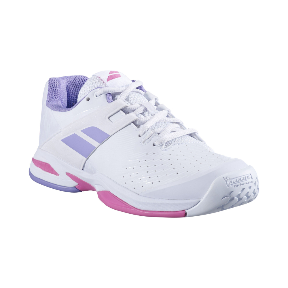 Детские теннисные кроссовки Babolat Propulse All Court Shoe Kids - White, Lilac