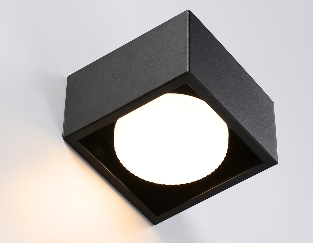 Светильник накладной TN70827 BK черный GX53 max 12W 100*100*60