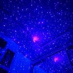 Черный вакуум-волновой стимулятор с проекцией звёздного неба Svakom Pulse Galaxie Stimulator with Starlight Projector SA296A-MB