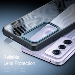 Тонкий чехол с мягкими черными рамками от Dux Ducis для OPPO Reno12 Pro, серия Aimo Series Case