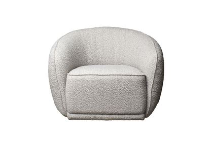 Кресло дизайнерское 92x82x69см Garda Decor Toulon бежевое букле