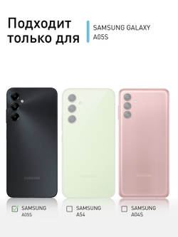 Чехол ROSCO для Samsung Galaxy A05s (арт.SS-A05S-TPU-01-TRANSPARENT )