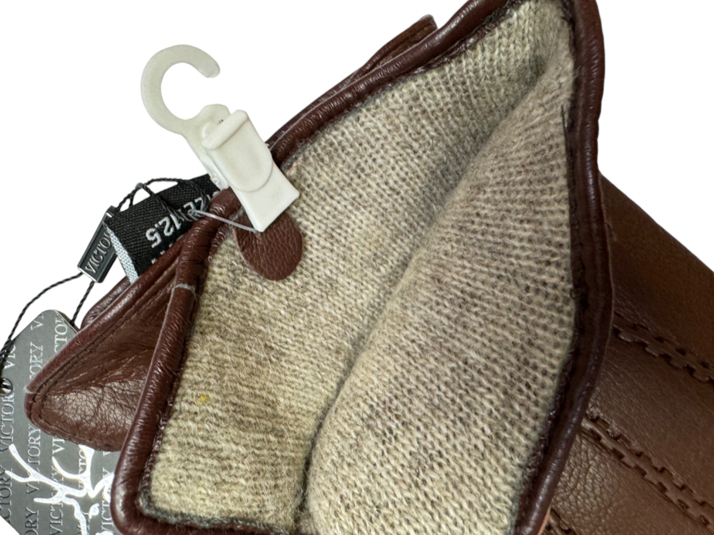 Перчатки. Мужские. Материал верха: Кожа оленя. Подклад: Трикотаж-шерсть. 10 шт в упаковке.