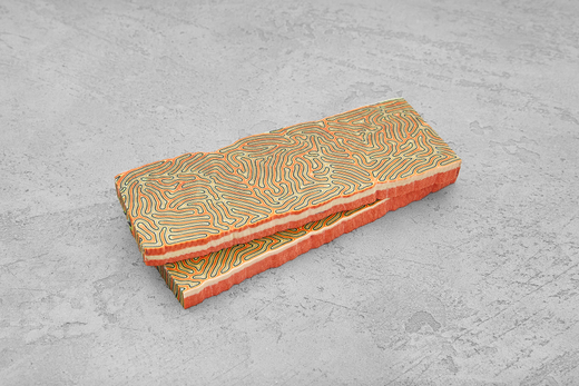 Авторская микарта, 2 плашки 135х45х10мм T049