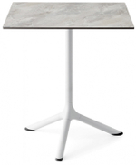 Стол ламинированный обеденный складной Scab Design Tripe Folding, белый, каменный