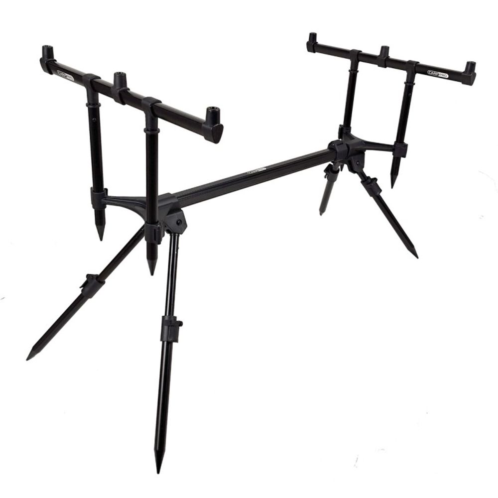 CARP PRO Род-под на 3 удилища Black телескоп. 4 ноги