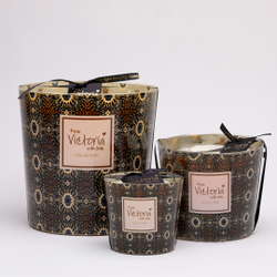 Свеча ароматическая 400г Victoria with Love Bouche brown