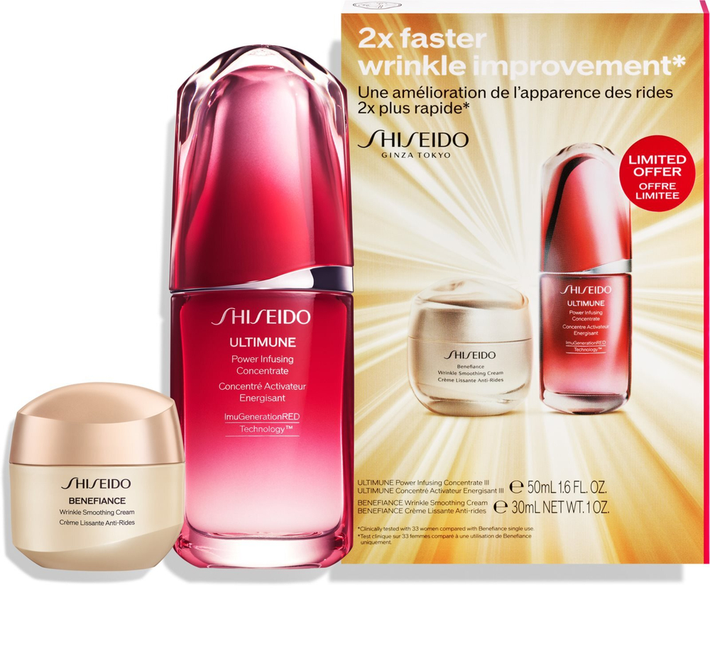 Shiseido Benefiance Wrinkle Smoothing Cream - подарочный набор (против морщин) /       / GTIN 729238183858