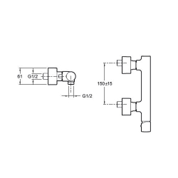 Смеситель для душа Jacob Delafon Toobi E8962-CP