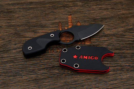 Нож EDC (разделочный) Kizlyar Supreme Amigo-X, клинок 45мм, AUS-8, G10