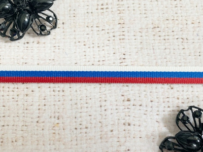 Лента декоративная флаг России, ш. 1 см.