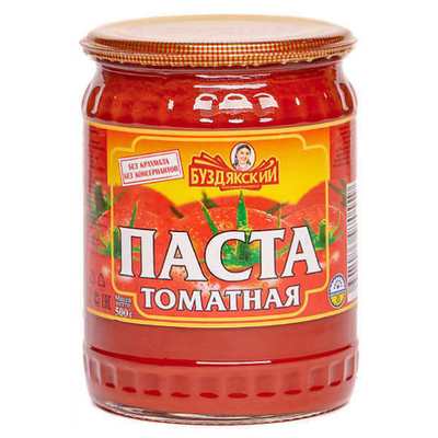 Буздякский Томатная паста 500гр/8 ст/б