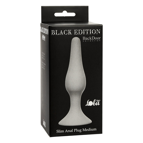 Анальная пробка 11,5см Lola Games Slim Anal Plug Medium Grey 4206-03Lola
