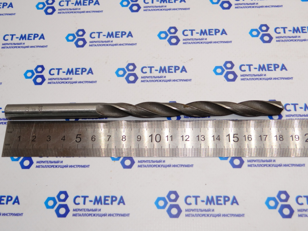 Сверло по металлу 10,2мм (115х185мм) HSS ц/х удлиненное