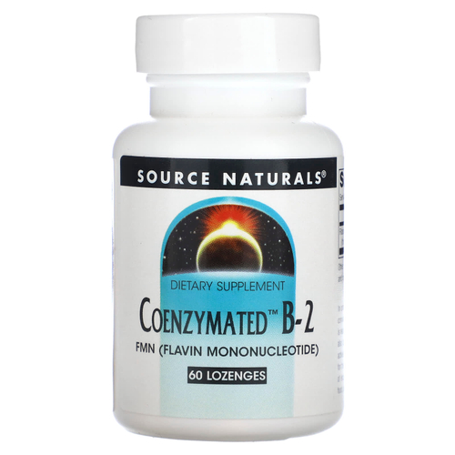 Source Naturals, Coenzymated, витамин B2, 18 мг, 60 пастилок