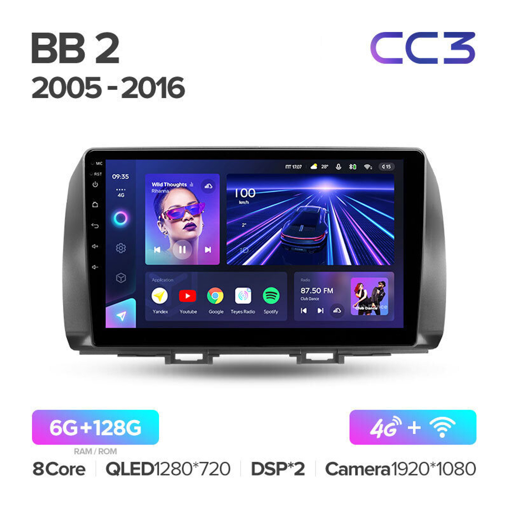 Teyes CC3 10.2" для Toyota bB 2005-2016